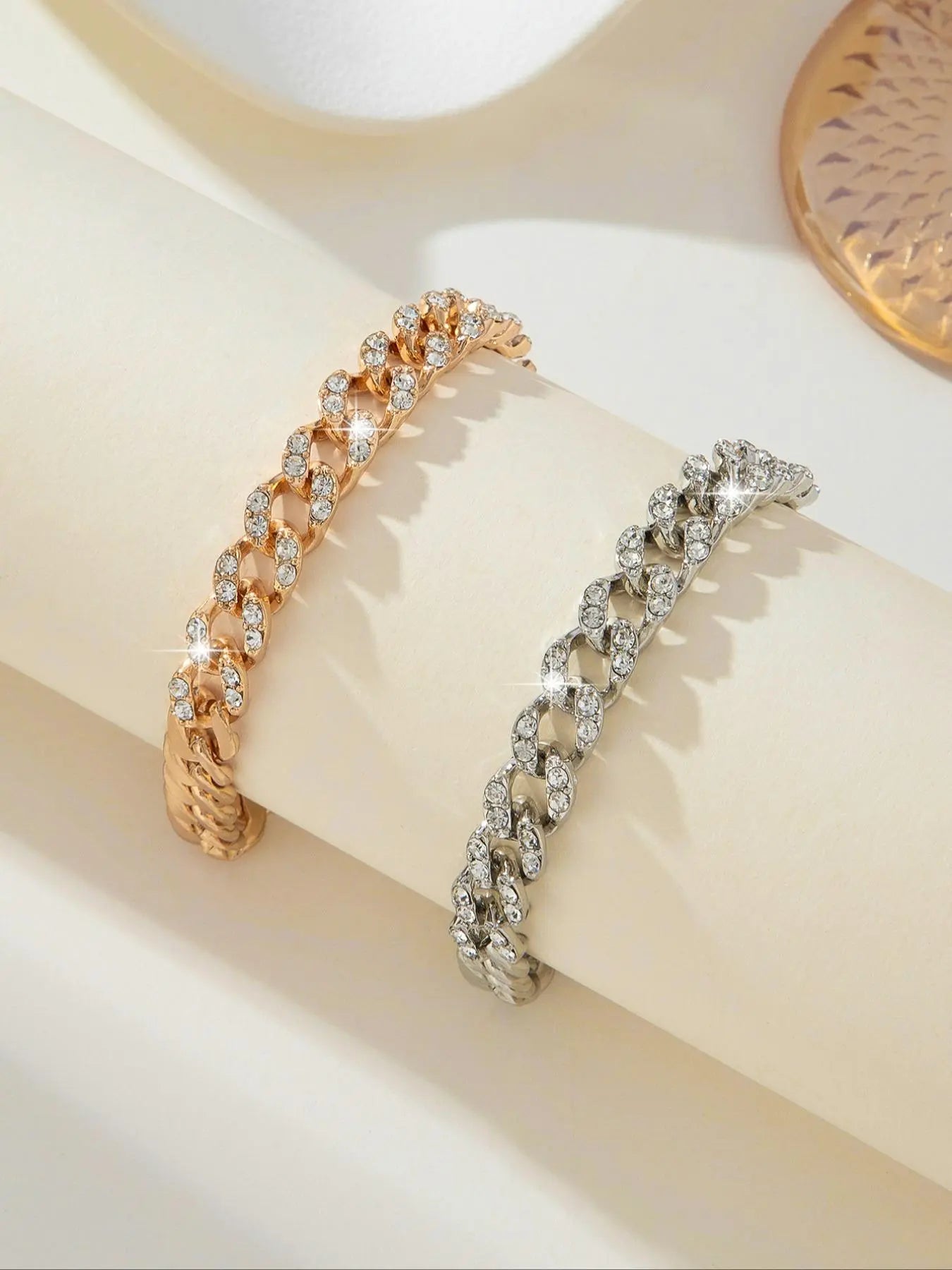Women'S Elegant Cuban Chain Design Anklet, Fashionable Anklet for Women, Trendy Versatile & Exquisite Jewelry for Birthday Gift, Trendy Jewellery Accessories, Elegant Accessory, Foot Jewelry