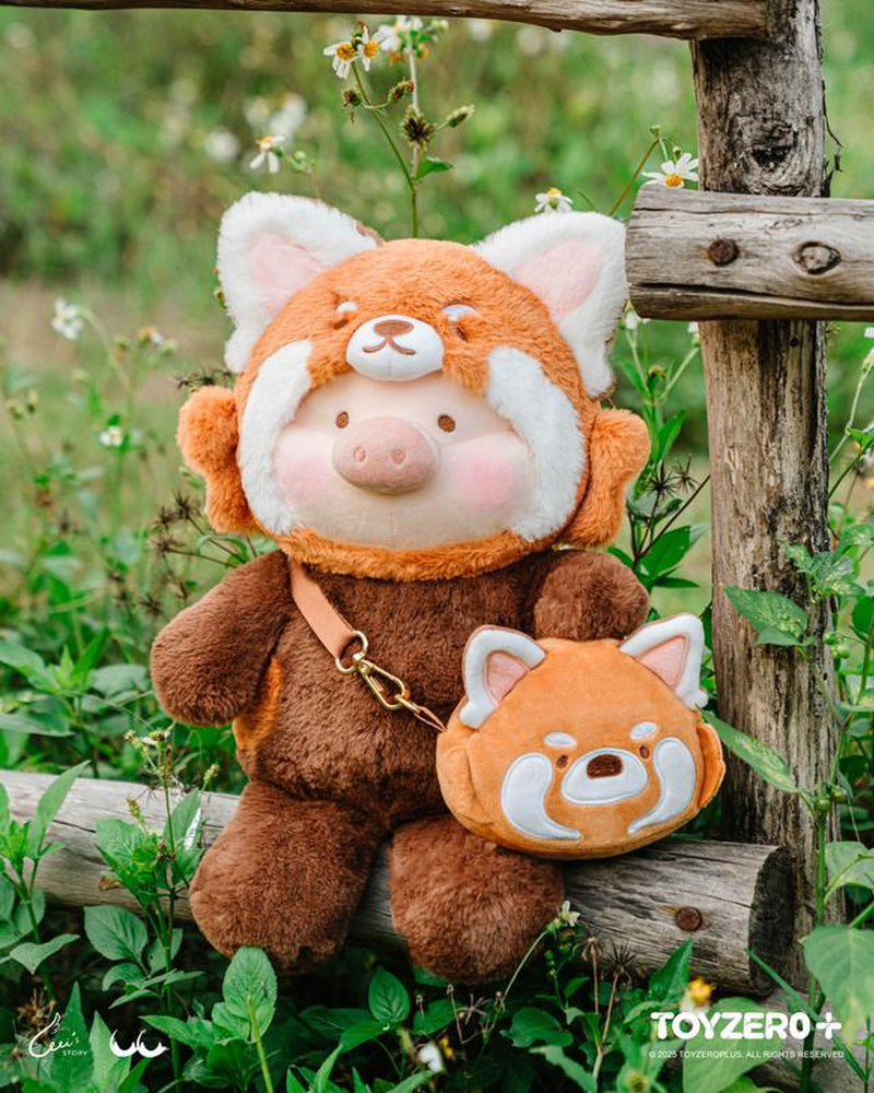 Official Lulu the Piggy Animal Party Plush with Crossbody Bag - Stuffed Animals, Decorations, Soft & Fluffy