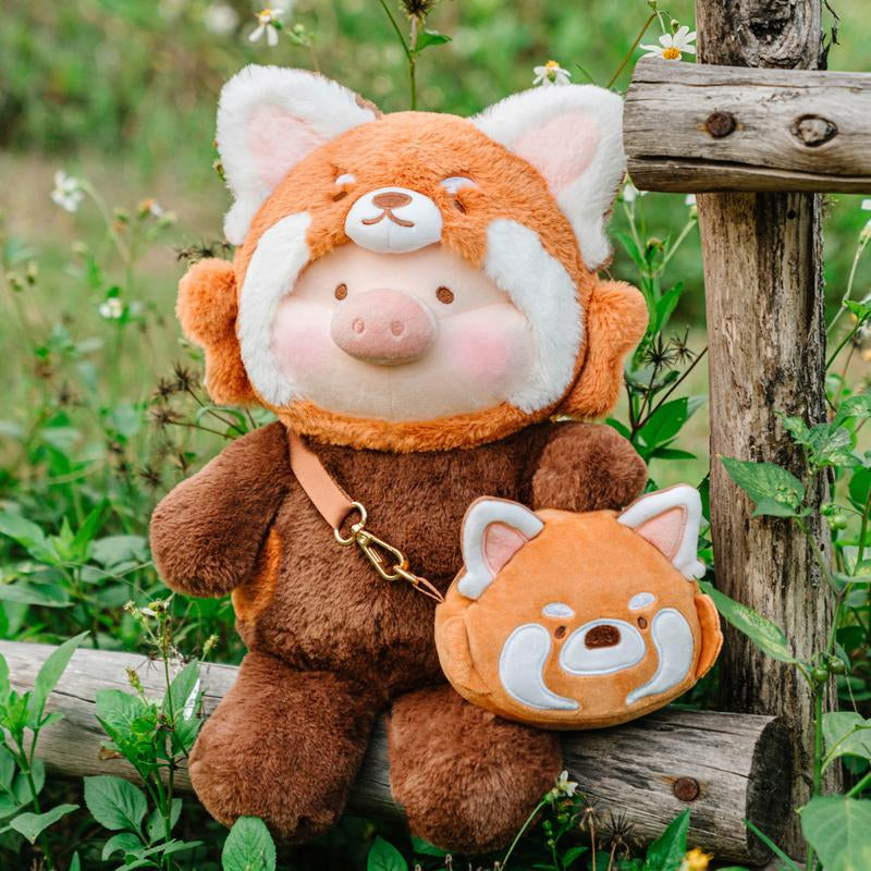 Official Lulu the Piggy Animal Party Plush with Crossbody Bag - Stuffed Animals, Decorations, Soft & Fluffy