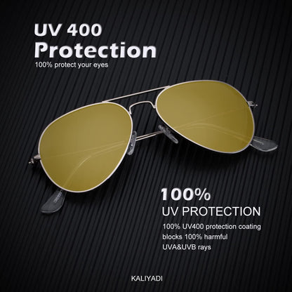 Classic Aviator Sunglasses for Men Women Driving Sun Glasses Polarized Lens UV Blocking
