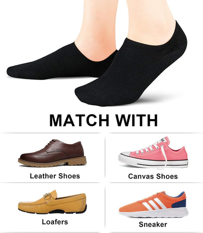 No Show Socks Women Low Socks Non Slip Flat Boat Line 4/8 Pairs