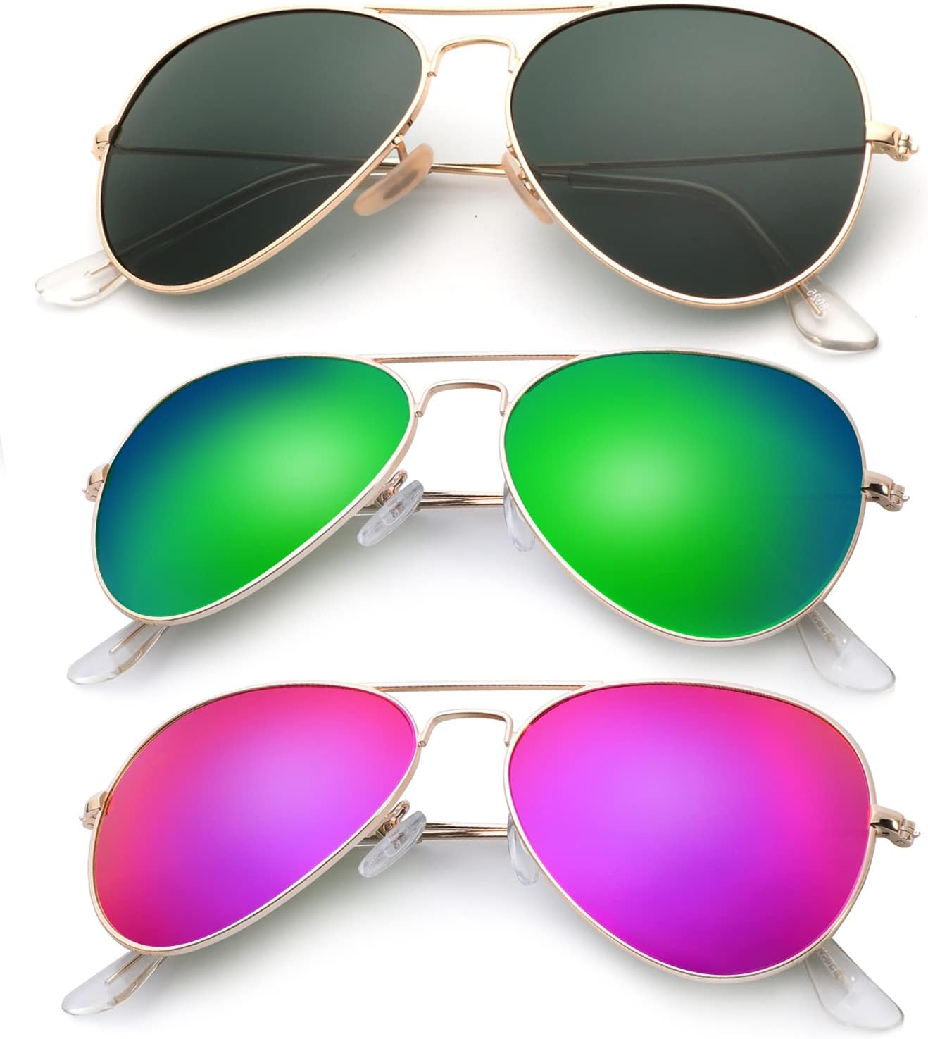 Classic Aviator Sunglasses for Men Women Driving Sun Glasses Polarized Lens UV Blocking