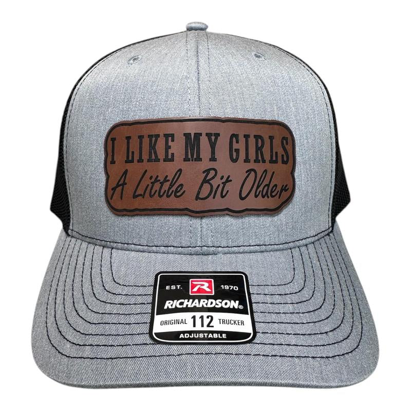 I like My Girls a Little Bit Older Patch on a Richardson 112 Snapback, Josie'S on a Vacation Song