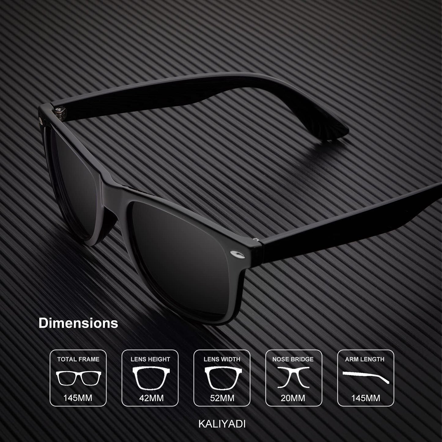 Polarized Sunglasses for Men and Women Semi-Rimless Frame Driving Sun Glasses UV Blocking