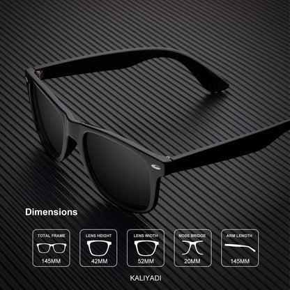 Polarized Sunglasses for Men and Women Semi-Rimless Frame Driving Sun Glasses UV Blocking