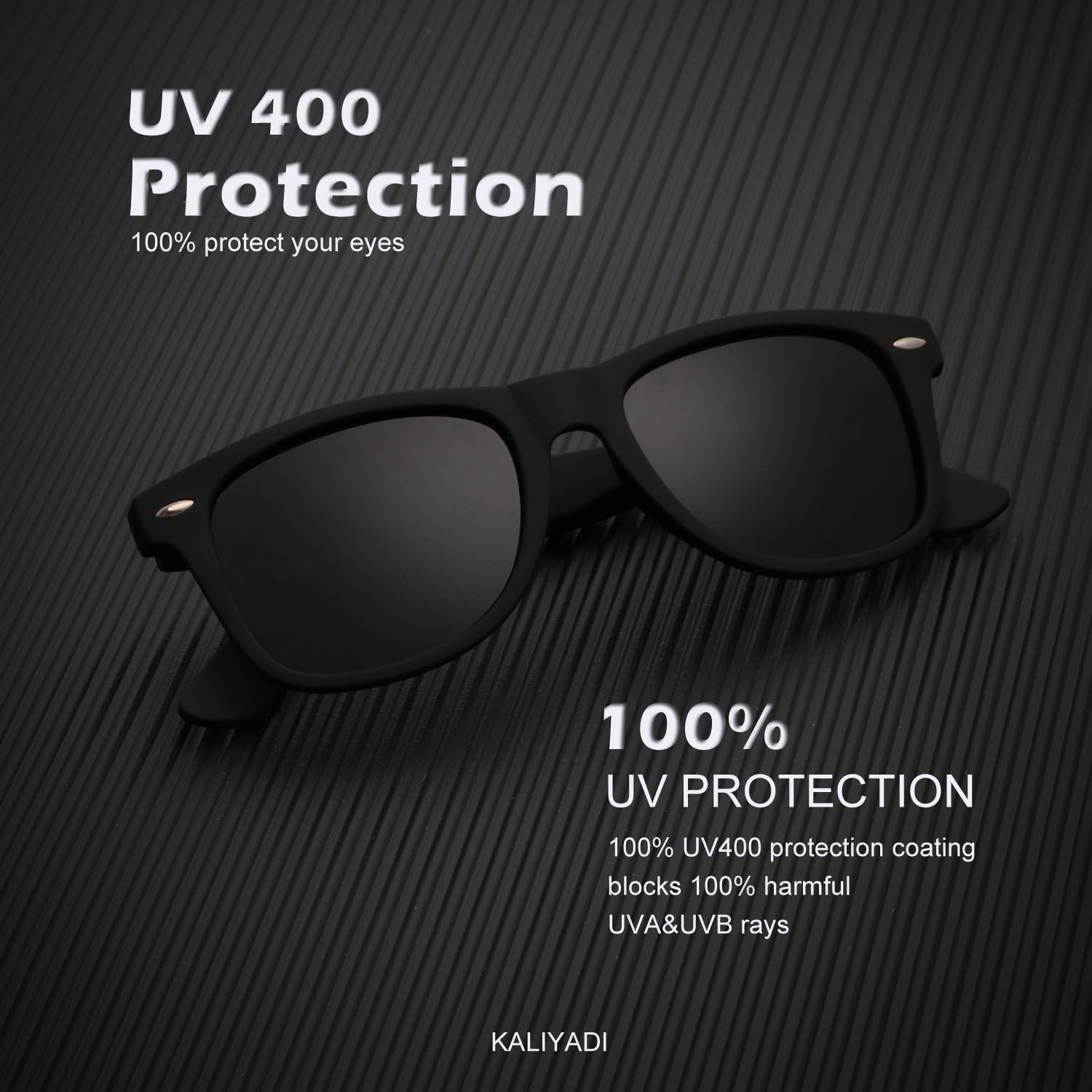 Polarized Sunglasses for Men and Women Semi-Rimless Frame Driving Sun Glasses UV Blocking