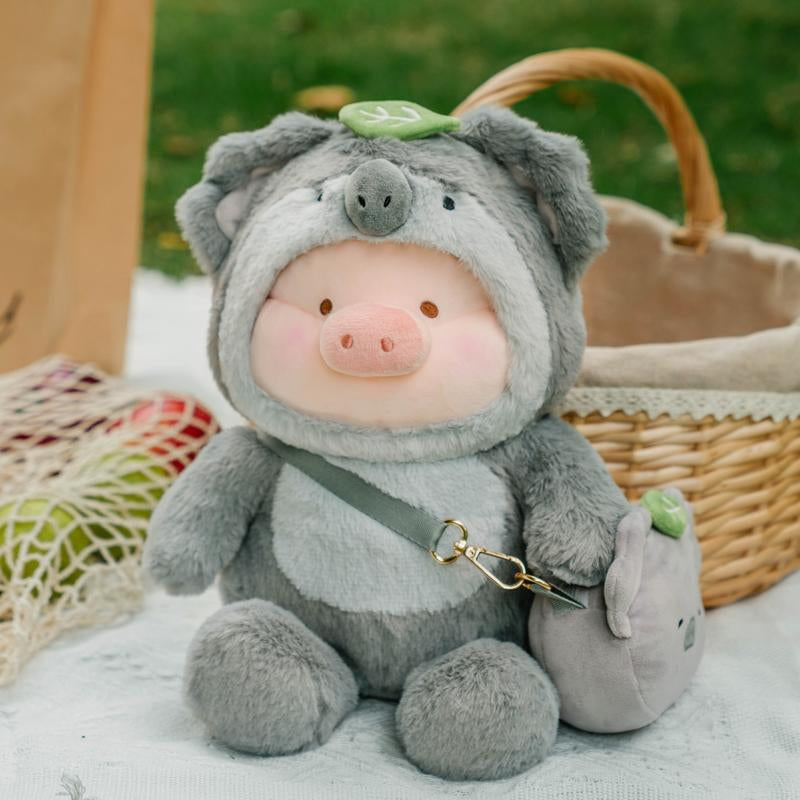 Official Lulu the Piggy Animal Party Plush with Crossbody Bag - Stuffed Animals, Decorations, Soft & Fluffy