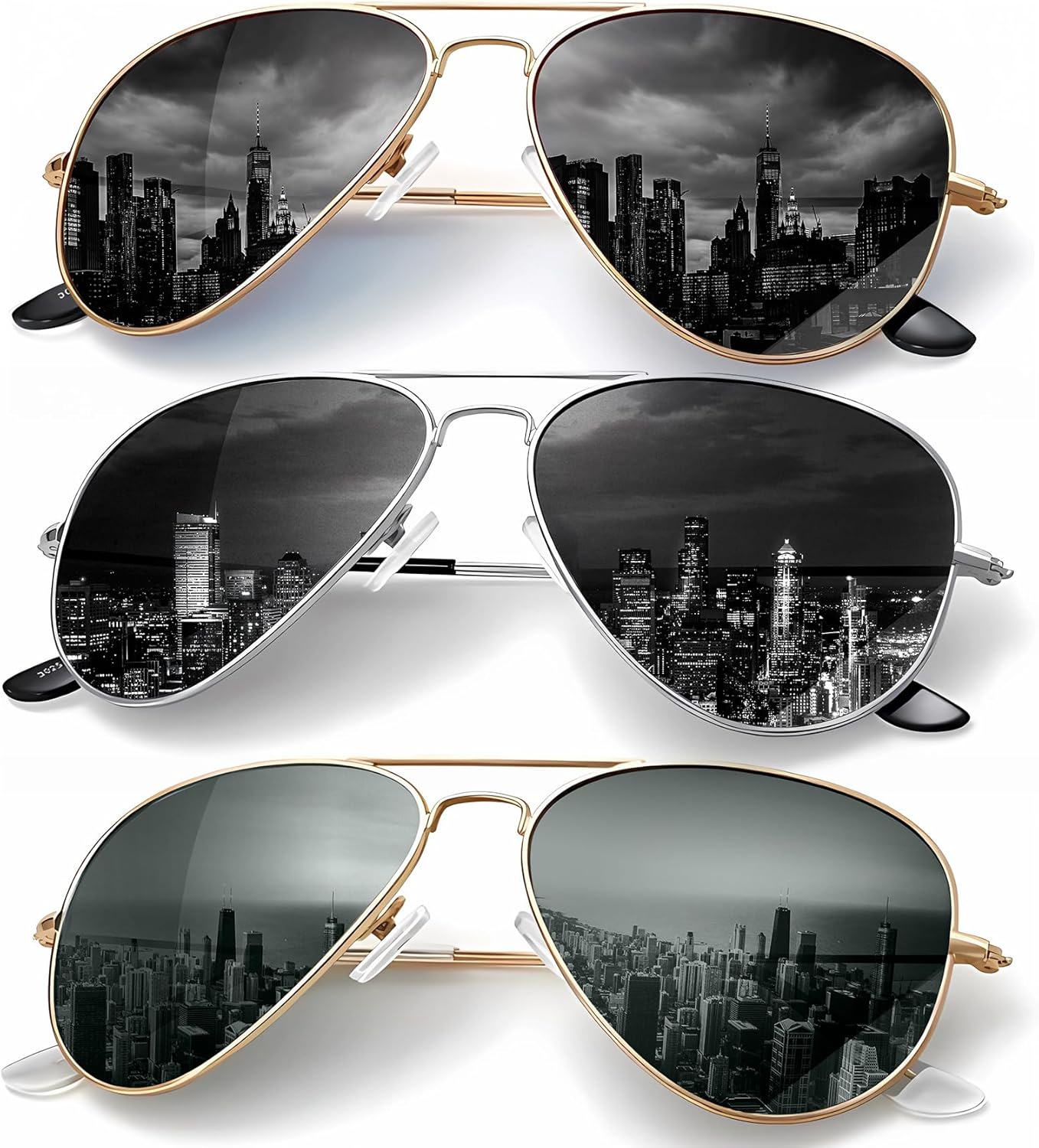 Classic Aviator Sunglasses for Men Women Driving Sun Glasses Polarized Lens UV Blocking