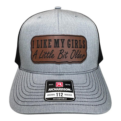 I like My Girls a Little Bit Older Patch on a Richardson 112 Snapback, Josie'S on a Vacation Song