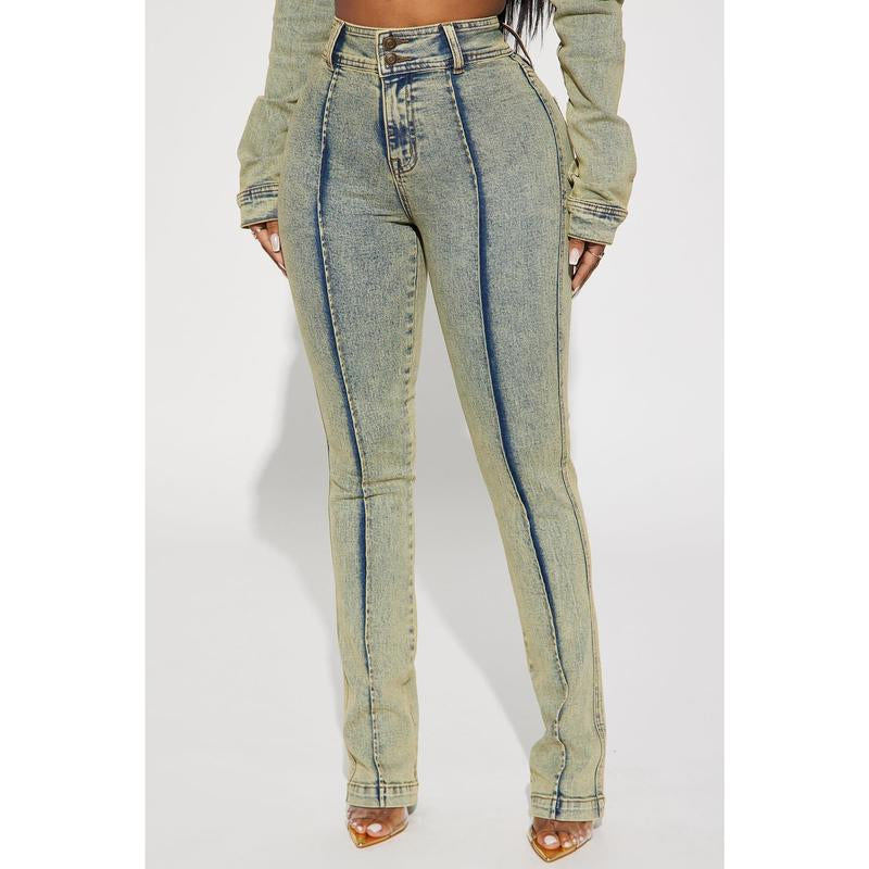 Vittoria Tinted Stretch Skinny Jeans - Light Wash