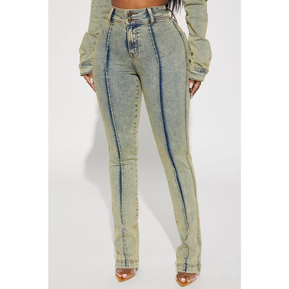 Vittoria Tinted Stretch Skinny Jeans - Light Wash
