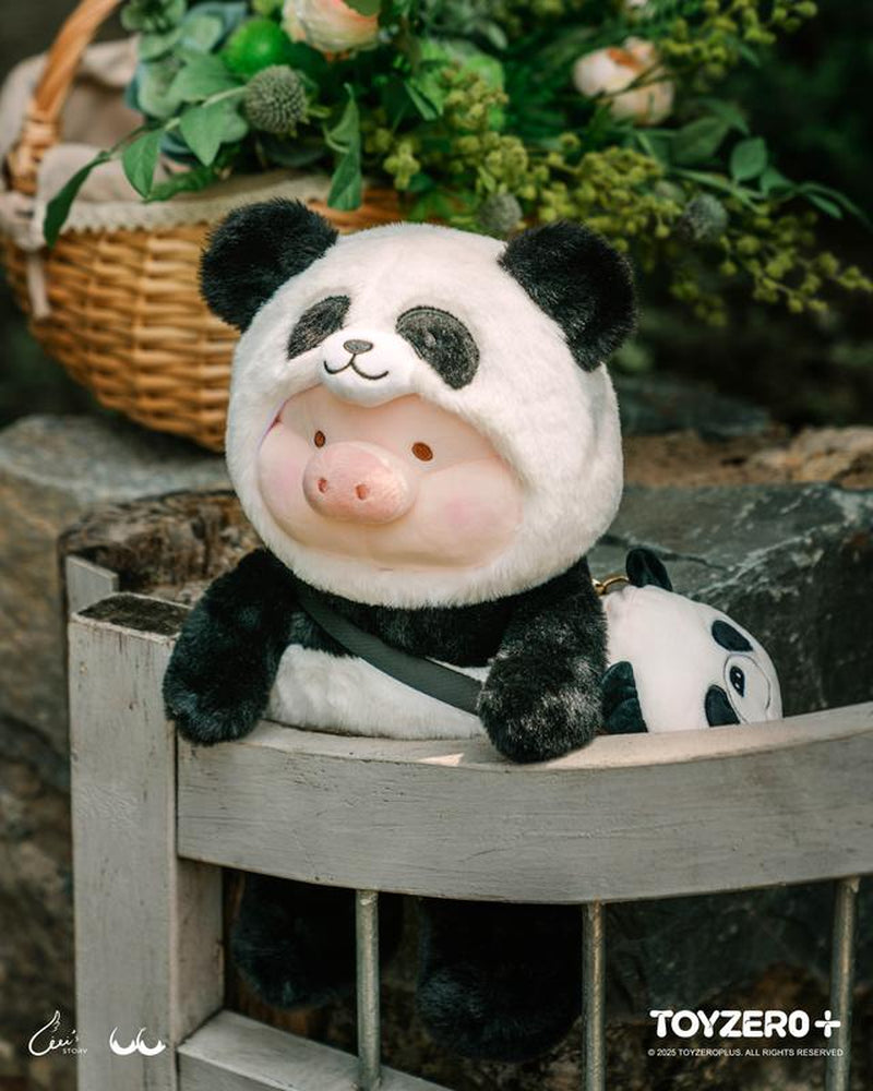 Official Lulu the Piggy Animal Party Plush with Crossbody Bag - Stuffed Animals, Decorations, Soft & Fluffy