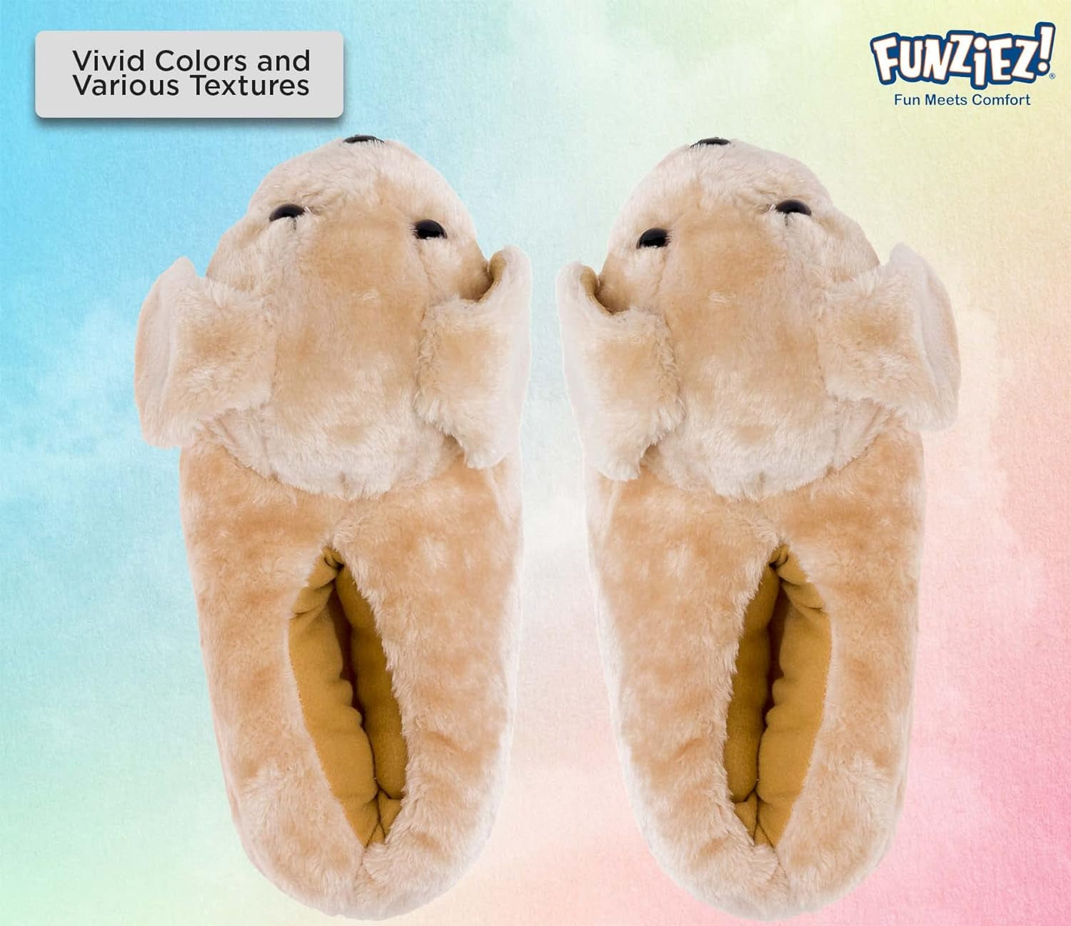 Fuzzy Dog Slippers for Women & Men