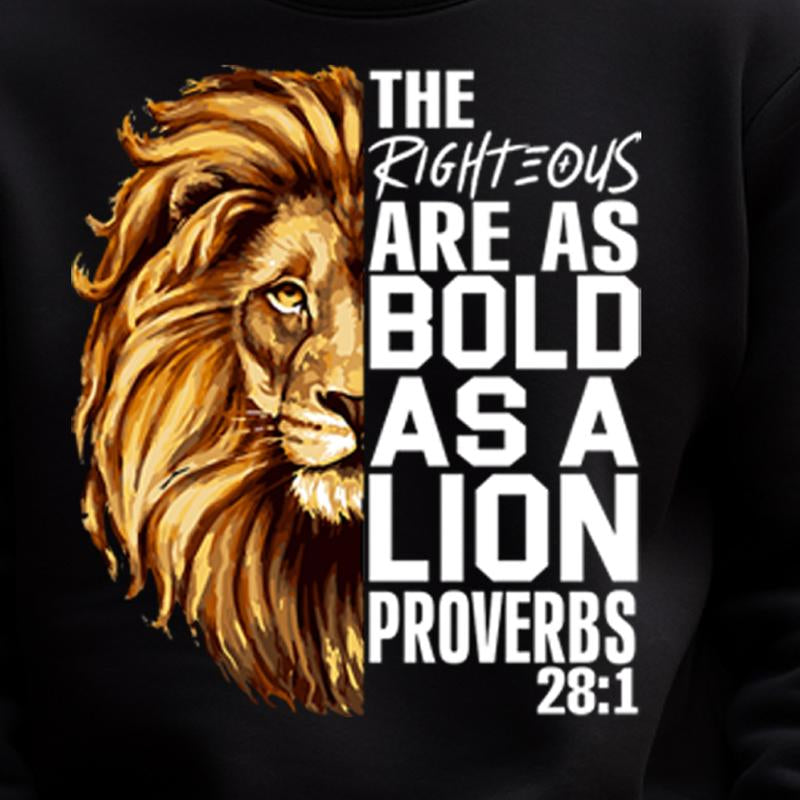5-Pack or 10-Pack Lionhead Philippians 4:13 and Lionhead Proverbs 28:1 Mixed DTF Heat Transfer for T-Shirt DIY Printing